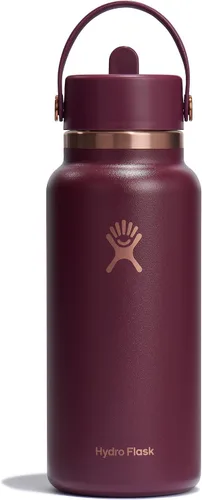 Vista 31 de Hydro Flask de boca ancha con tapa Flex de pajita de 24 onzas Agave