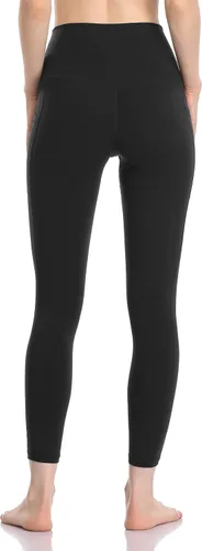 Vista 4 de Colorfulkoala - Pantalones de yoga de cintura alta para mujer 78 de longitud con bolsillos