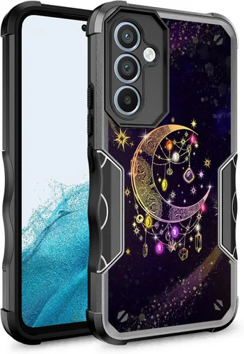 Vista 8 de Compatible con Samsung Galaxy S23, funda híbrida de doble capa con diseño gráfico resistente para Samsung Galaxy S23 (atrapasueños)