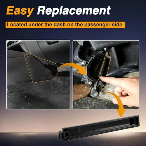 Vista 6 de Cubierta de filtro de aire de cabina para puerta compatible con Nissan 2013-2018 Altima 2016-2018 Maxima 2015-2018 Murano 2013-2018 Pathfinder