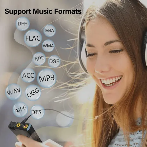 Vista 8 de Surfans Reproductor Mp3 de alta fidelidad con Bluetooth: F35 DSD Reproductor de música sin pérdida - 4.0 pulgadas Reproductor de audio digital