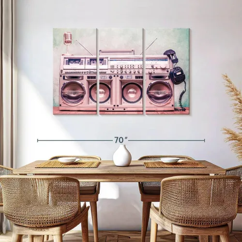 Vista 55 de Elephant Stock BW - Reproductor de discos de vinilo para pared, lienzo horizontal, decoración de pared de sala de estar de 3 piezas, impresión