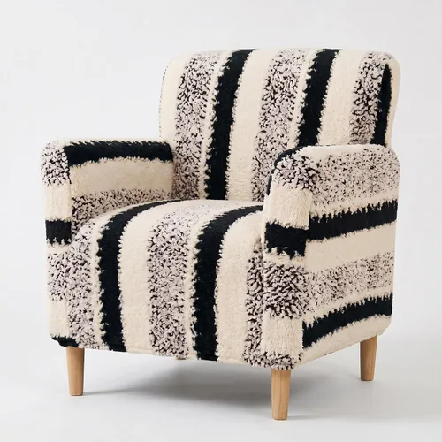 Vista 52 de LiveGo - Funda elástica para sillón de mediados de siglo moderno de 1 pieza, fundas de acento de jacquard para silla con brazos, fundas impermeables
