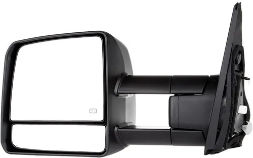 Vista 43 de Conjunto de espejo lateral del conductor o del pasajero para Ford F150 F250 F350 plegable manual, sin calefacción, color negro liso, paquete de 1