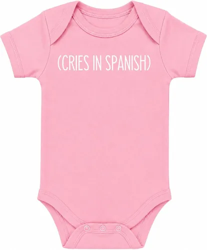 Vista 12 de CBTwear Body infantil divertido para bebé con gritos en español Negro