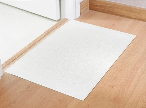 Vista 8 de Paquete de 6 toallas de baño blancas de 20 x 30 pulgadas, tapetes de baño económicos de hotel para piso de baño, calidad de hotel y tapetes de baño
