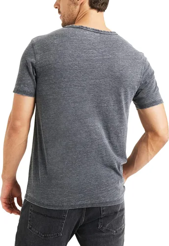 Vista 2 de Lucky Brand Venice Burnout - Camiseta de cuello con muesca y dos botones para hombre