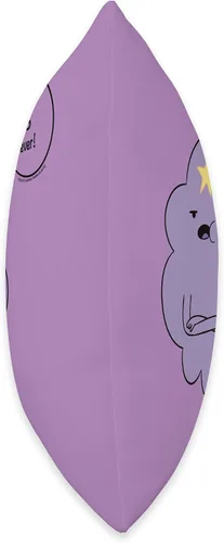 Vista 2 de Adventure Time Lumpy Space Princess OMG - Almohada de 15.7 x 15.7 in, multicolor