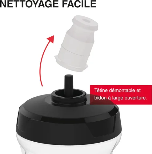 Vista 5 de ZEFAL Sense Soft 80 - Botella de agua sin barro, color negro ahumado, 27.1 fl oz