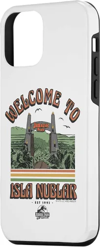 Vista 2 de Funda para iPhone 12 mini Jurassic Park Welcome to Isla Nublar