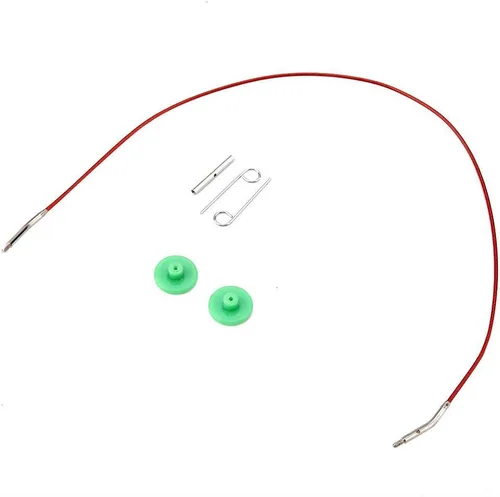 Vista 8 de Juego de agujas de tejer, juego de agujas intercambiables, juego de agujas de tejer circulares de aluminio colorido conjunto de anillos