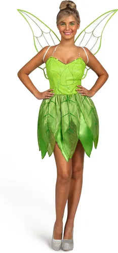 Vista 8 de Spooktacular Creations - Disfraz de cuento de hadas verde con alas de hada para mujer, disfraz de Halloween para adultos
