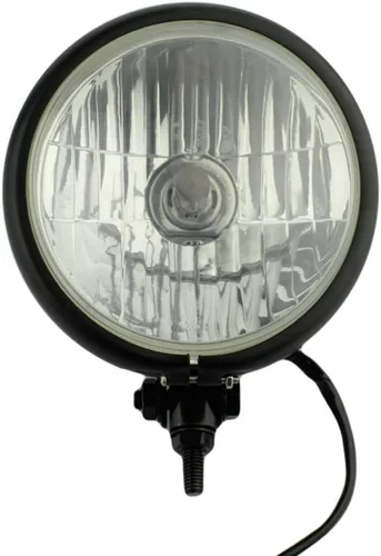 Vista 3 de Negro 5.75 "H4 halógeno motocicleta faro lámpara bombilla montaje inferior para Harley Honda Kawasaki Suzuki Yamaha