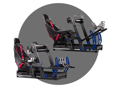 Vista 2 de Next Level Racing F-GT Elite Formula and GT Aluminum Profile Simulator Cockpit iRacing Edition NLR-E012 - PC