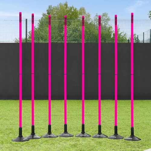 Vista 34 de FORZA Slalom - Bastones de agilidad Mejora la resistencia, la velocidad y el juego de pies Opciones de color, tamaño y base de goma disponibles