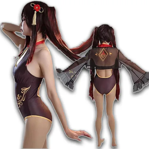 Vista 2 de Genshin - Traje de baño de anime para mujer, trajes de baño para niñas adolescentes