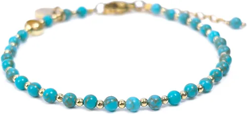 Vista 25 de Morchic 3mm Natural Gemstone Beaded Bracelet for Women, Dainty Tiny Charm Jewelry, Adjustable 7.1-8.6" Ideal Birthday Holiday Gift