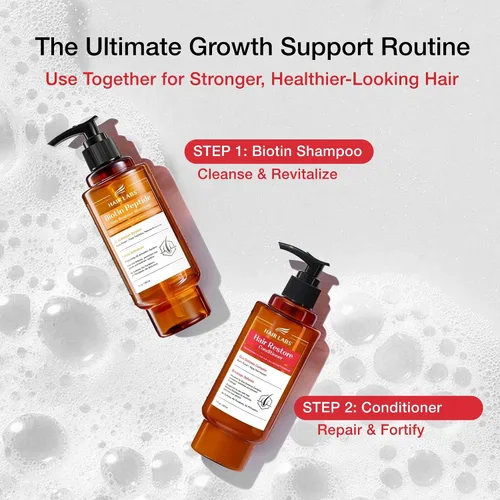 Vista 5 de HAIRLABS - Acondicionador de queratina y biotina para cabello dañado, 7