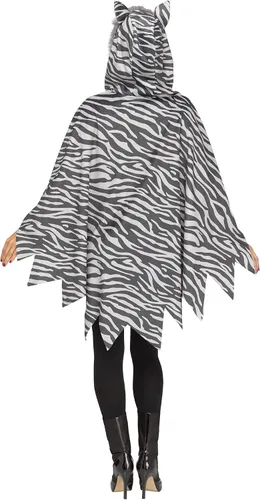 Vista 2 de Poncho de gato para Halloween actuación escolar fiesta de disfraces para mujer tamaño adulto 1 paquete