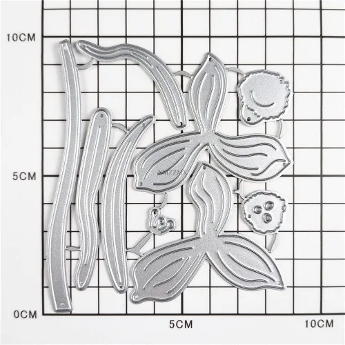 Vista 3 de Troqueles de corte de metal con flores de narcisos para hacer tarjetas, juegos de troqueles en relieve de papel, álbumes de recortes, álbum