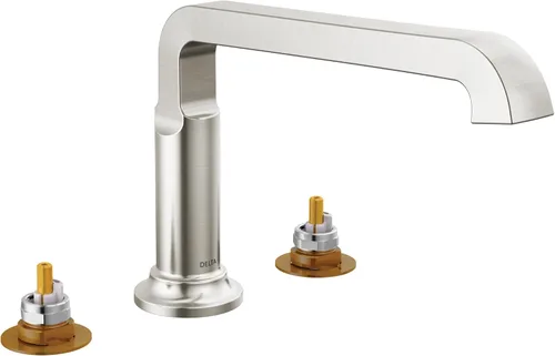 Vista 6 de Delta Grifo T2789-CZ-PR-LHP Tetra Roman Tub, Lumicoat Champagne Bronze