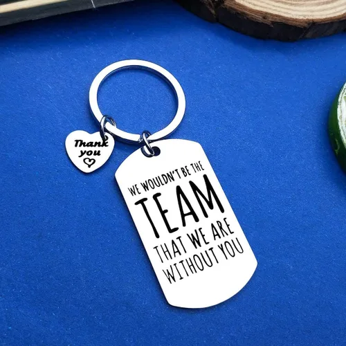Vista 6 de Llavero de entrenador de jefe, 6 piezas, regalos de agradecimiento para mujeres y hombres, regalos de agradecimiento para supervisor, mentor