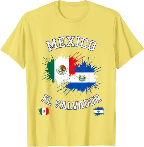 Vista 80 de Camiseta de recuerdo de la bandera vintage de El Salvador de México