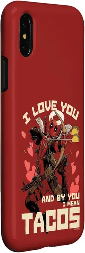Vista 9 de Marvel Deadpool I Love You and by You I Mean Tacos - Carcasa para iPhone 17