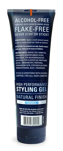 Vista 2 de Dep Gel para el cabello para hombres, gel de peinado de fijación fuerte, sin alcohol, sin escamas, control flexible con aminoácidos de queratina
