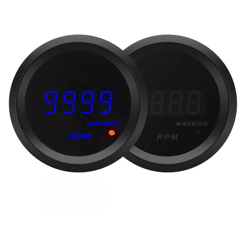 Vista 7 de Medidor digital para automóvil de 2.047 in con LED azul (temperatura del aceite 104-302F)