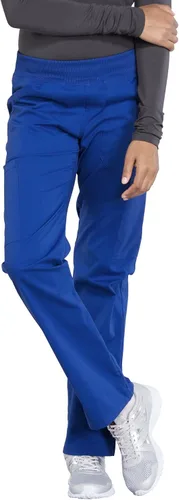 Vista 21 de Pantalones quirúrgicos Workwear Professionals para mujer, pantalón cargo sin cierre, elástico suave, WW170 Negro