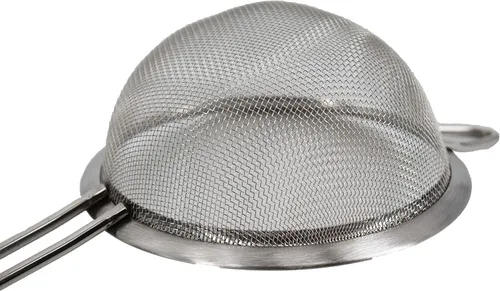 Vista 2 de Uniware - Colador de alimentos de malla de aceite de acero inoxidable de 5.5 in con mango largo