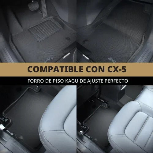 Vista 2 de 3D MAXpider Alfombrilla de ajuste personalizado Kagu (negro) Compatible con Mazda CX-5 2017-2025 - R1 R2
