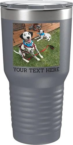 Vista 13 de Vaso personalizado de 30 onzas (17 colores) con foto impresa con aislamiento térmico de acero inoxidable recubierto de polvo con tapa, regalo