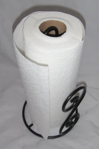 Vista 2 de Soporte de toalla de papel de hierro negro cocina baño accesorio de limpieza para el hogar RM2386