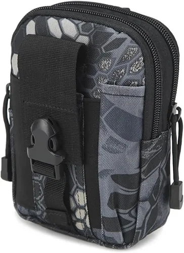 Vista 16 de Bolsa para cinturón, bolsa táctica Molle para teléfono, bolsas de utilidad EDC para la cintura, bolsa de cintura pequeña, funda para teléfono