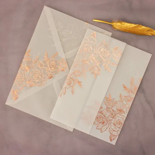 Vista 6 de LUCKY STAR 25 juegos de tarjetas de invitaciones de boda con sobres, hojas interiores en blanco para despedida de soltera, fiesta de bebé Lámina
