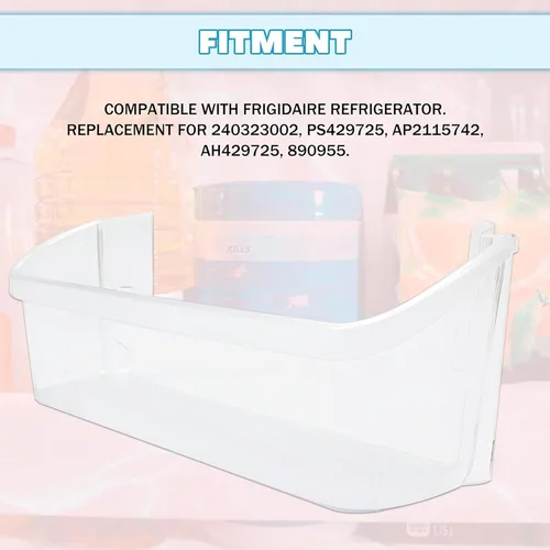 Vista 5 de Kojem 240323002 PS429725 AP2115742 - Estante de repuesto para puerta de refrigerador, compatible con Frigidaire Refrigerador, estante de puerta