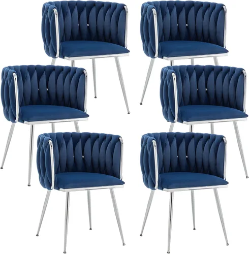Vista 12 de Juego de 2 Sillas de Comedor de Terciopelo, Sillas Tapizadas para Comedor con Patas de Metal, Sillas de Comedor Modernas 2, Sillas Modernas de Beige