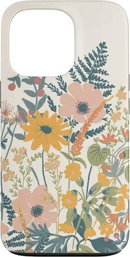 Vista 10 de iPhone 16 Cute Summer Wildflowers Pattern Design Floral Case