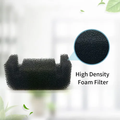Vista 6 de Paquete de 4 filtros de fuente de agua para gatos con 4 esponjas, filtros de repuesto para mascotas de 67 oz/2 L dispensador de agua para perros
