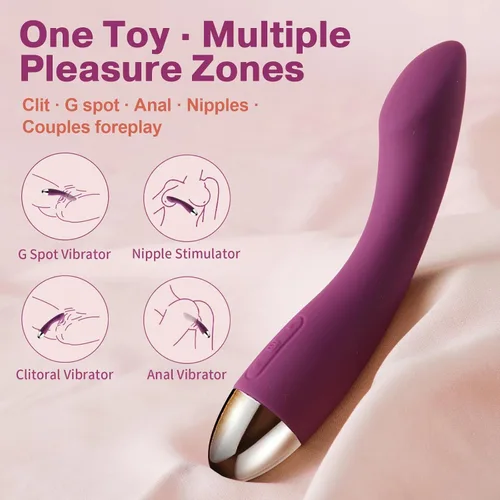 Vista 6 de SVAKOM Consolador vibrador de punto G con 25 patrones de vibración juguetones, estimulador de clítoris para mujeres, parejas, adultos, juguetes