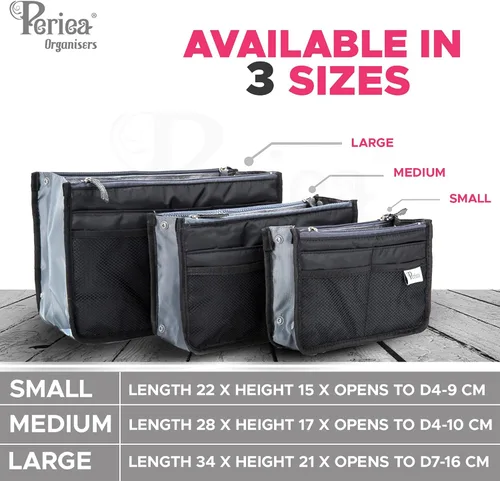 Vista 3 de Chelsy Premium - Bolsa rígida o organizador (mediano, morado)