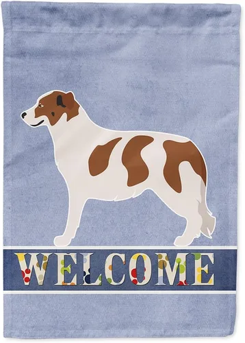 Vista 35 de Caroline's Treasures BB8334GF AIDI Bandera de jardín para perro de montaña del Atlas, bandera de buzón azul, bandera decorativa para patio exterior