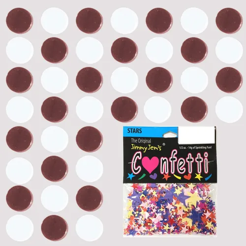 Vista 149 de Confetti Circle 1/4" Negro, Azul Marino Combo - 2 bolsas de media onza (1 oz) (8550/9971)