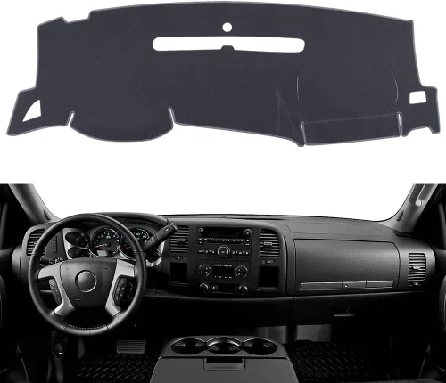 Vista 14 de Cubierta de Tablero a Medida para Chevy Chevrolet Silverado/GMC Sierra C1500 C2500 C3500 K1500 K2500 K3500 de 1997-2000, GMC Yukon/Chevy Tahoe
