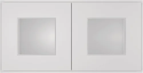 Vista 11 de LOVMOR Armarios de pared, botiquines con puertas de cierre suave, muebles decorativos para salas de estar, dormitorios, cocinas, lavanderías, gris