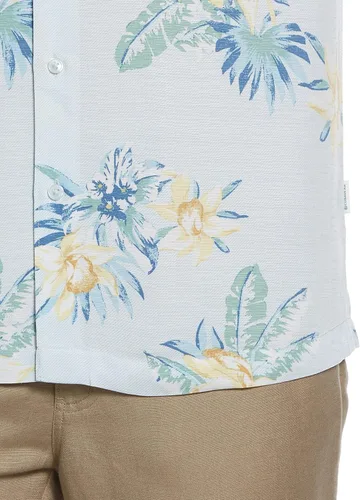 Vista 3 de Cubavera Camisa estándar de sarga con estampado floral para hombre
