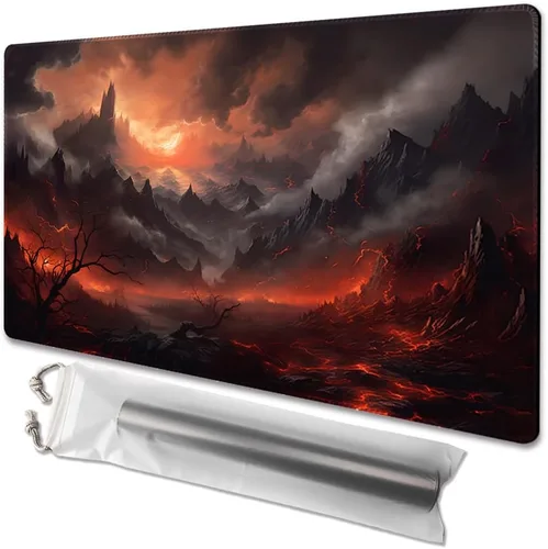 Vista 33 de MTG - Tapete de juego tamaño 24 x 14 pulgadas, bolsas de almacenamiento gratuitas, respaldo antideslizante, impresión, ideal para entusiastas