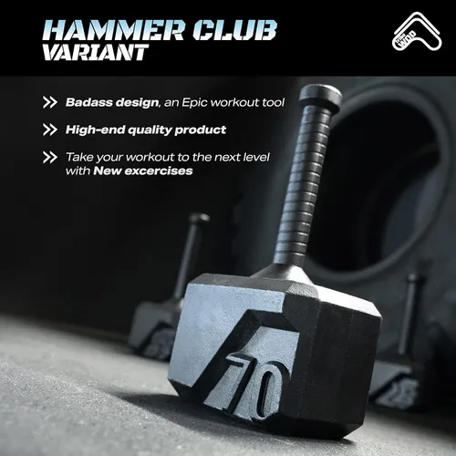 Vista 8 de Tribe WOD Hammer Kettlebell 15-70 libras + Ajustable Equipo de Entrenamiento Cruzado para Construcción Muscular, Cardio Fitness, Pesas